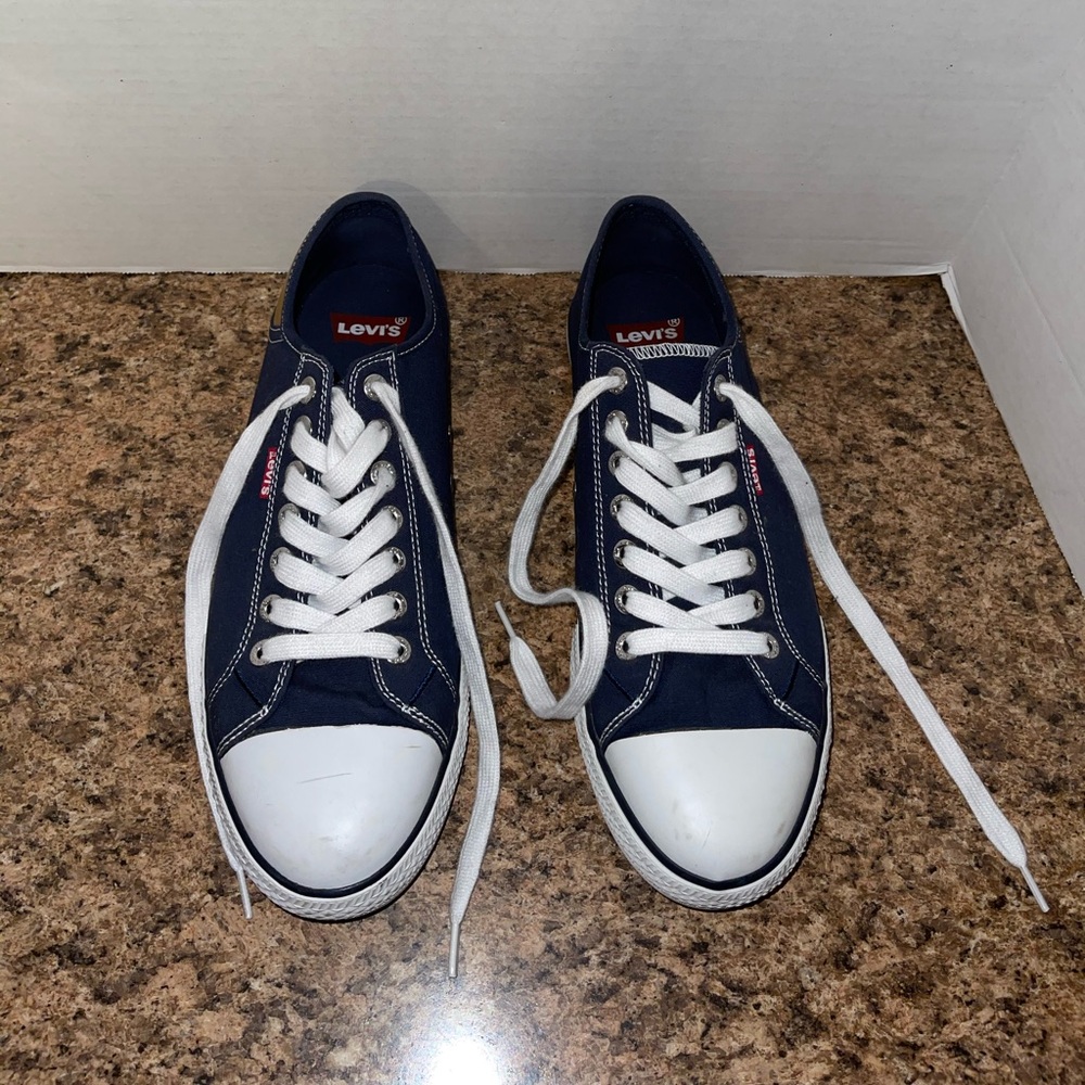 Levis Stan Buck Sneakers Shoes Men's 11 Medium Low Cut Canvas 719717.